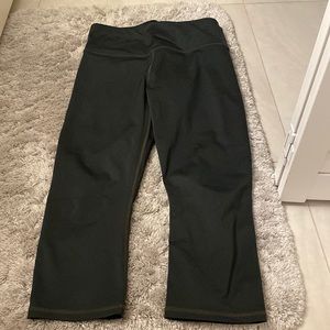 Fabletics Leggings Women's M Dark Olive Green Cropped